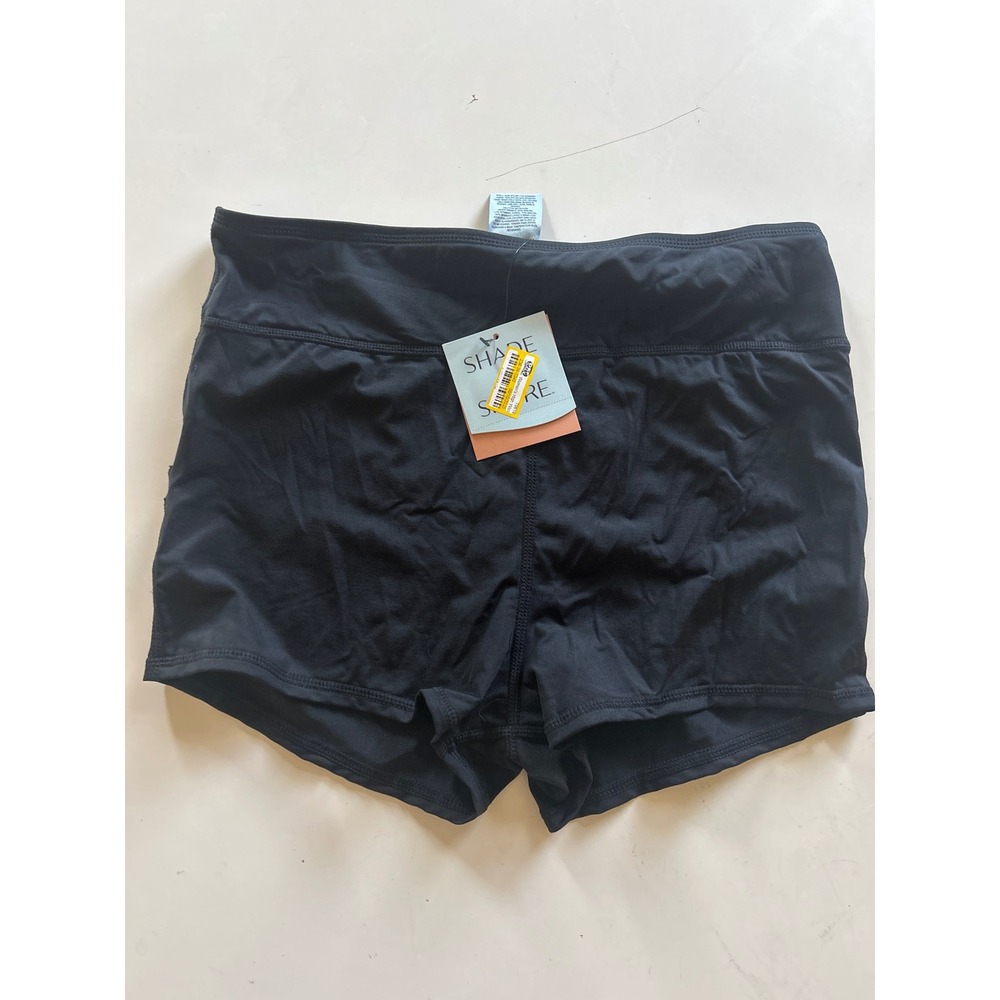 Shade & Shore Women's Swimsuit Bottoms Black Size M (8-10) New with Tags